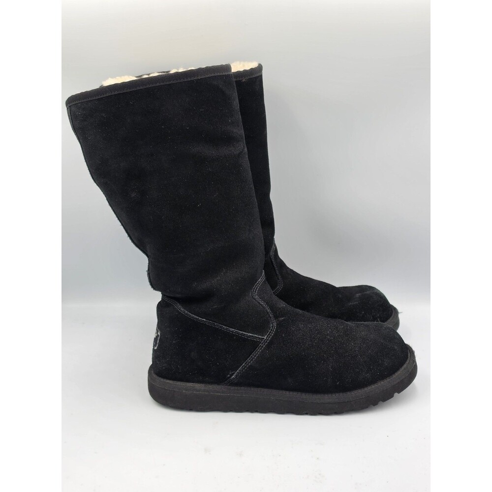 Ugg Sunshine II Classic Tall Womens Black Suede Boots 5983 Size 6